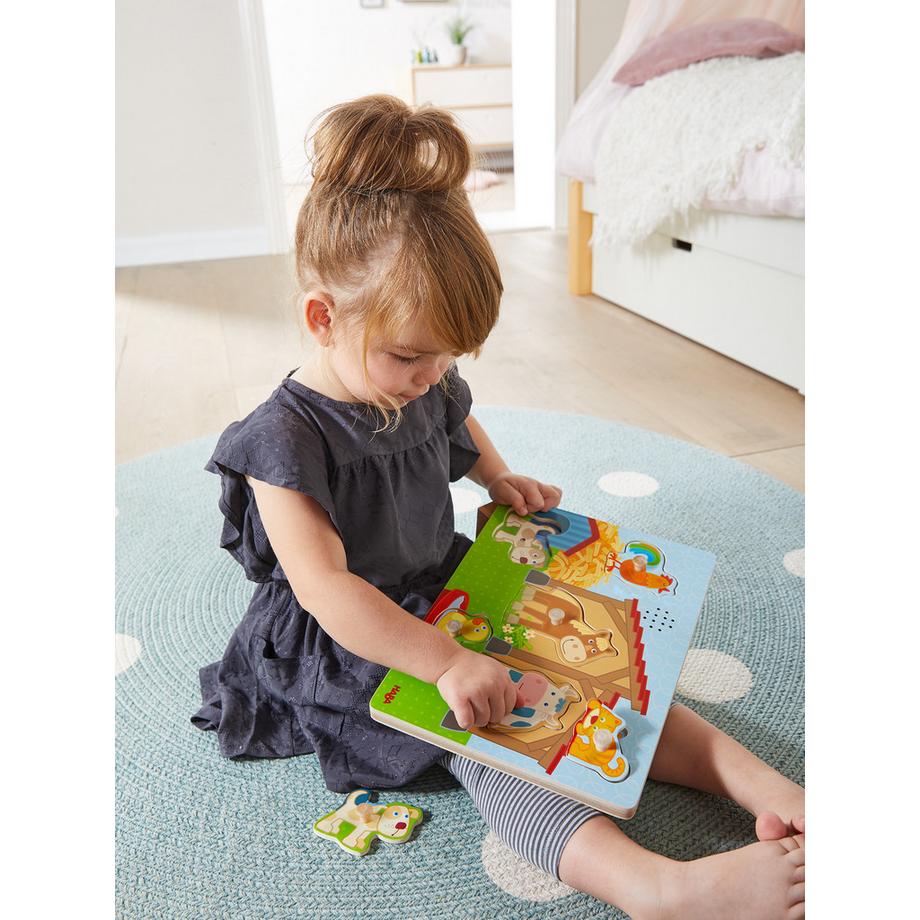 HABA  Puzzle Sound-Greifpuzzle Auf dem Land (7Teile) 