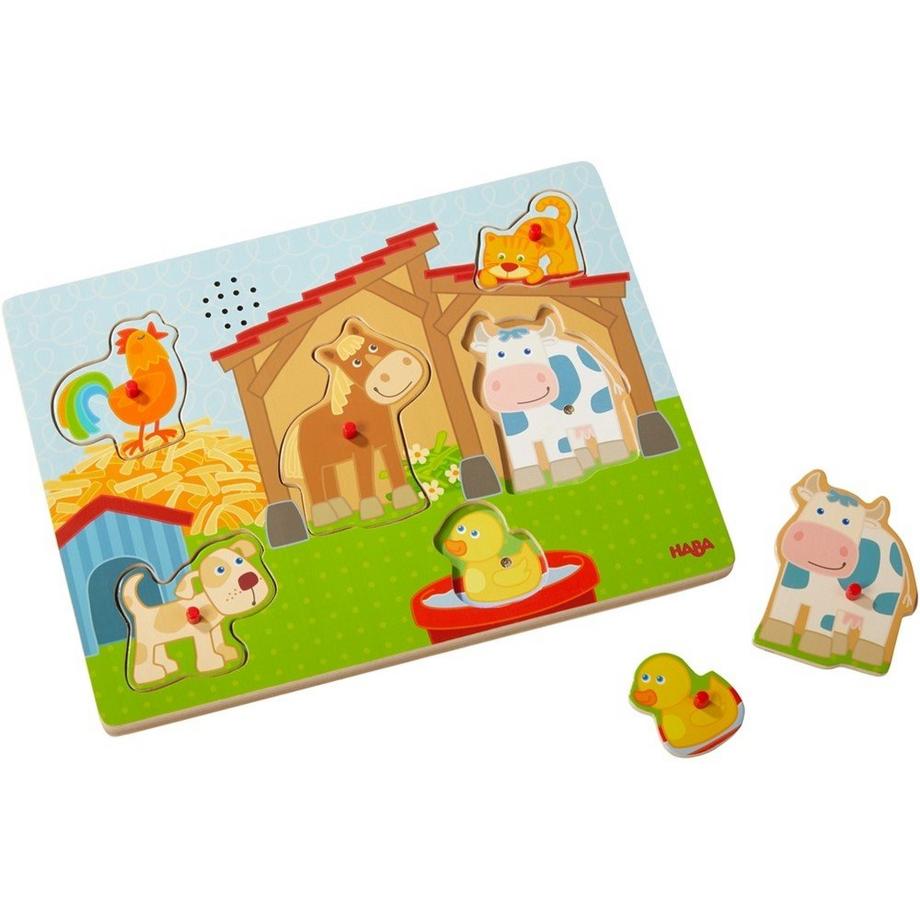 HABA  Puzzle Sound-Greifpuzzle Auf dem Land (7Teile) 