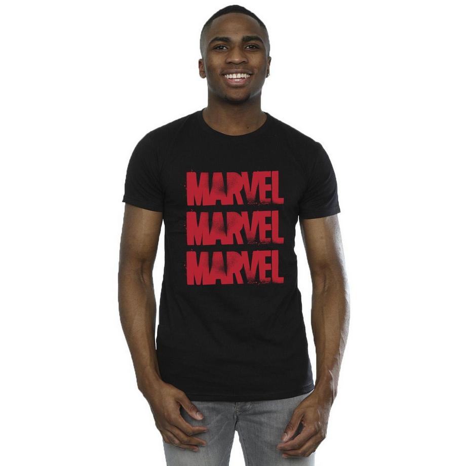 MARVEL Logo Print T-Shirt  