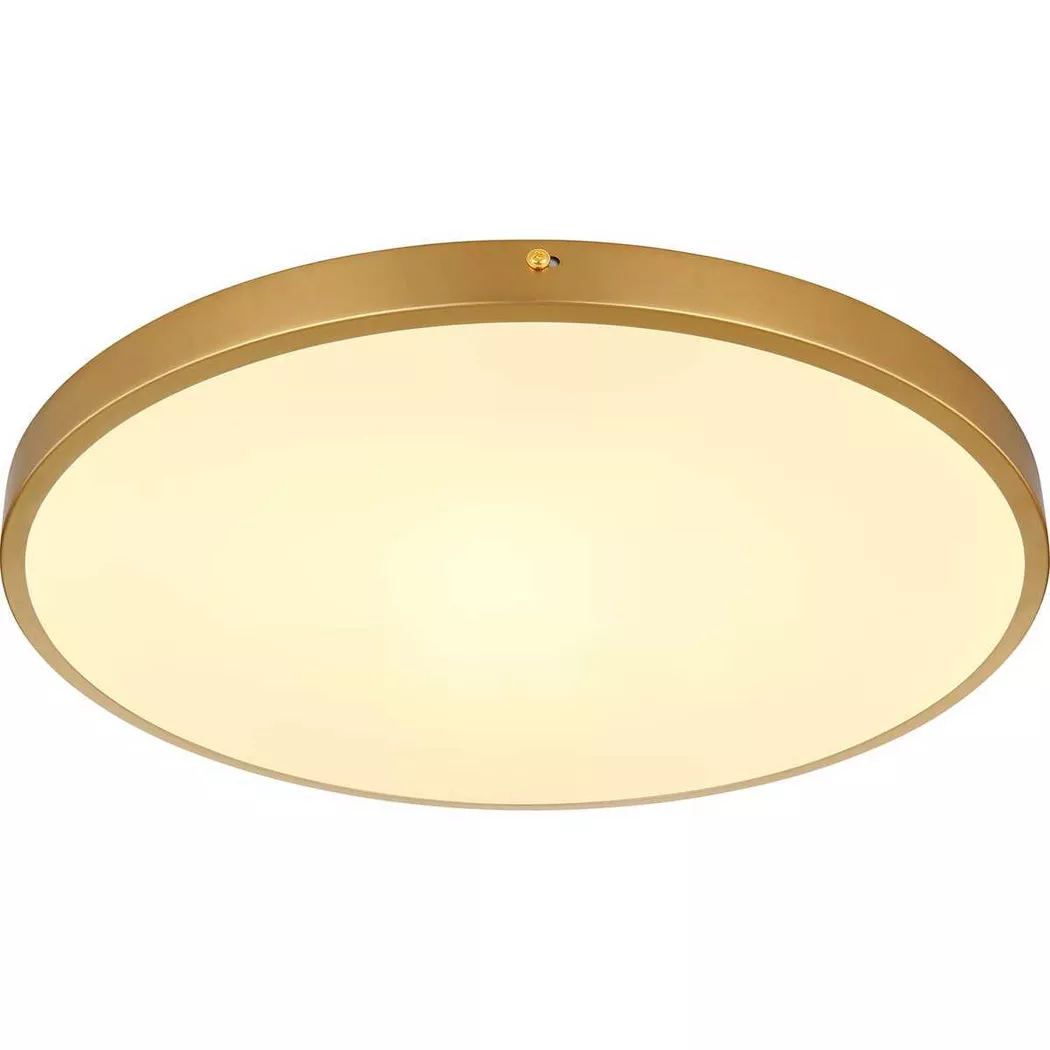 mutoni light – Deckenleuchte Tibey Metall messing rund LED 45, One Size