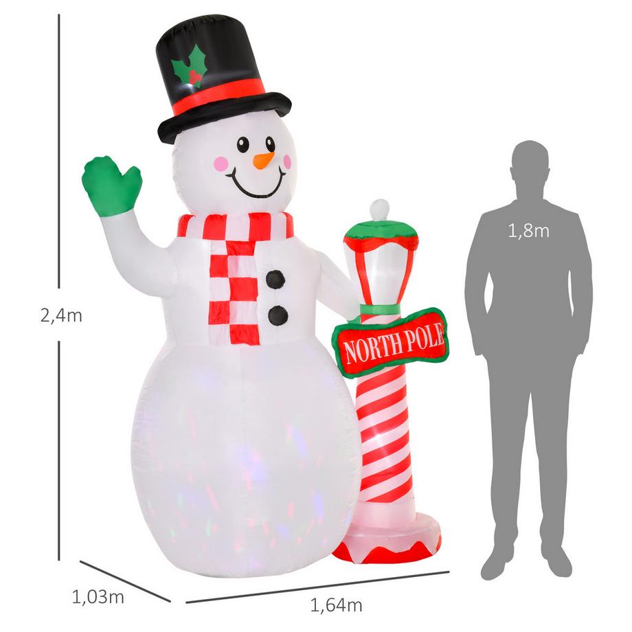 HOMCOM Aufblasbar Weihnachtsdeko  