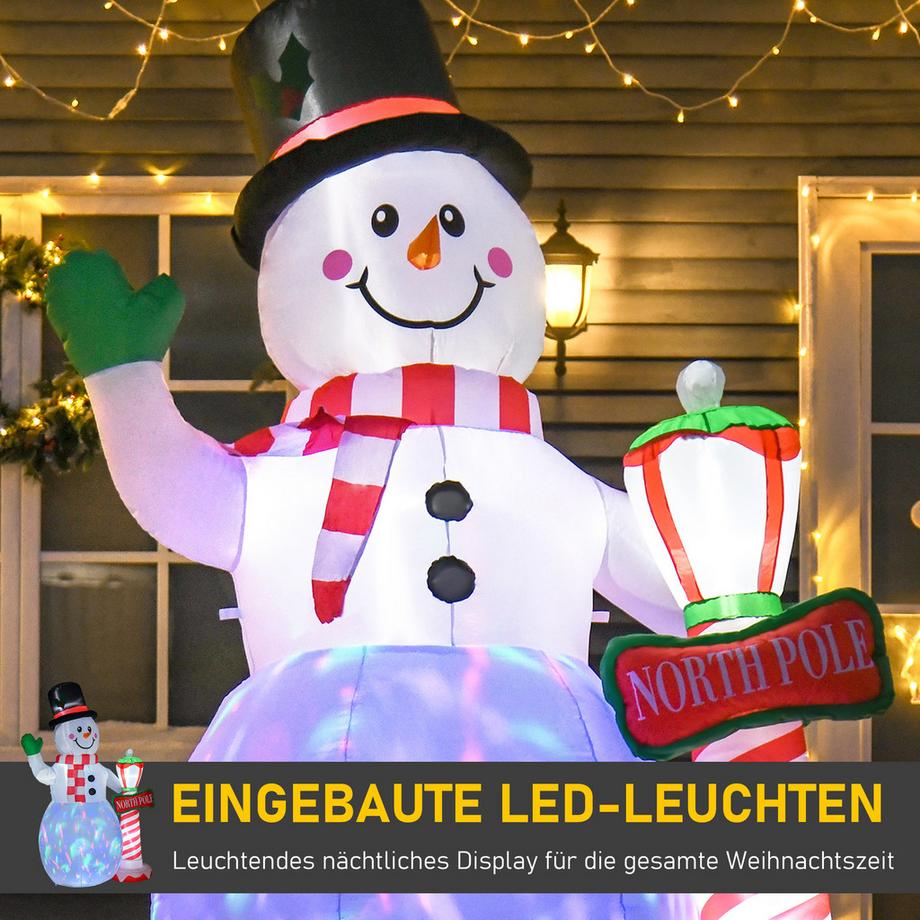HOMCOM Aufblasbar Weihnachtsdeko  