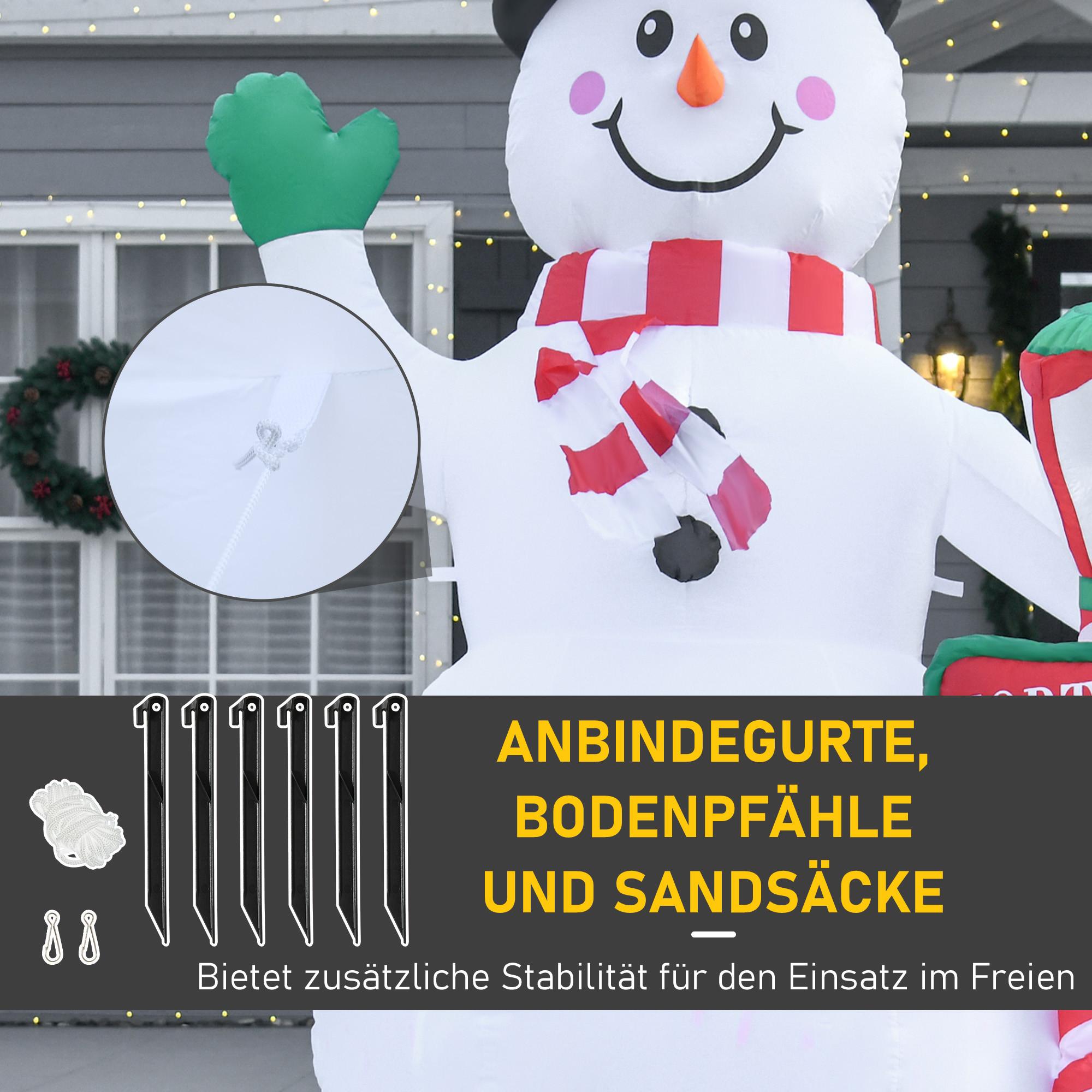 HOMCOM Aufblasbar Weihnachtsdeko  