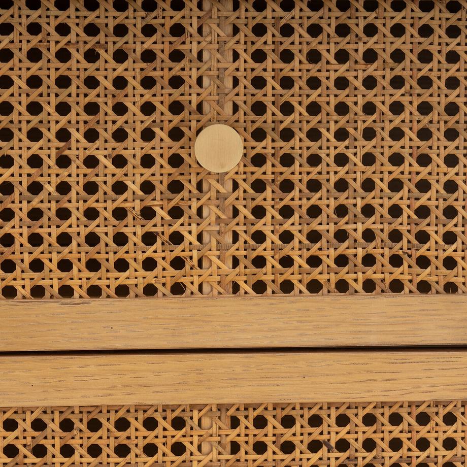 La Redoute Intérieurs Kommode Tempa mit 3 Rattanschubladen  