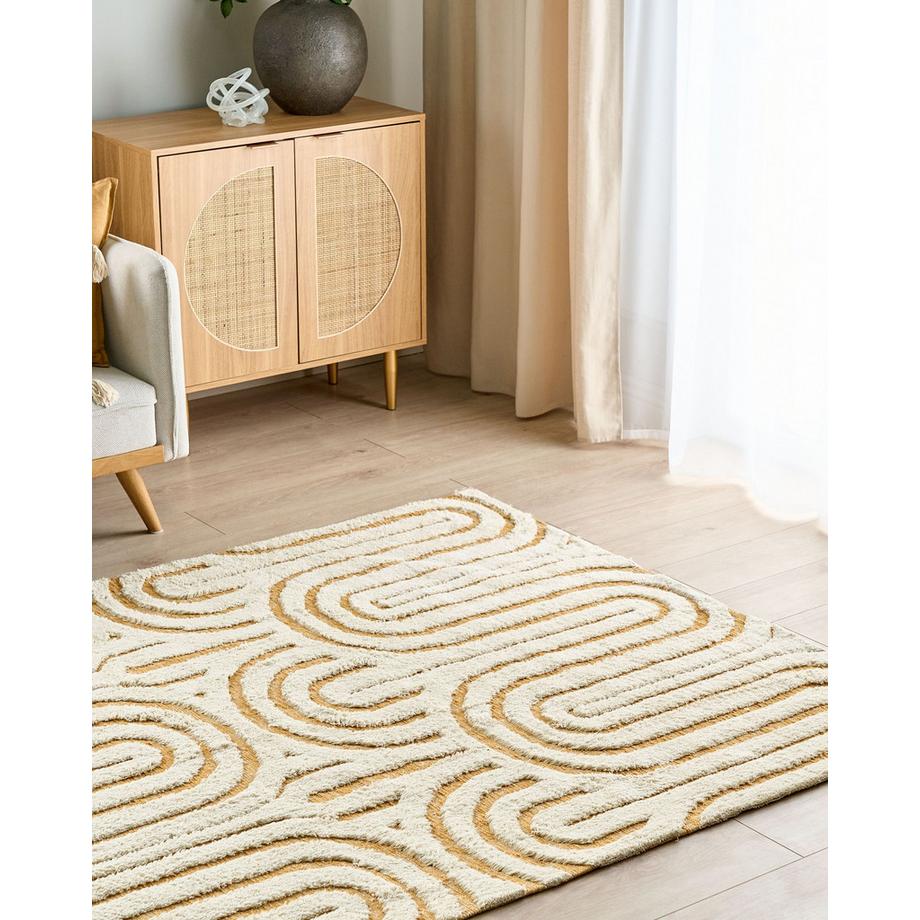 Beliani Tapis en Coton  PERAI  