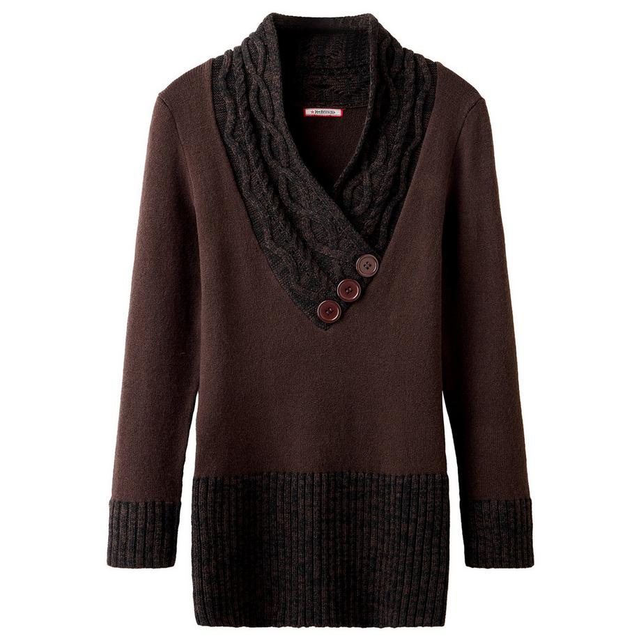 Joe Browns Kuscheliger Pullover mit Wickelkragen  
