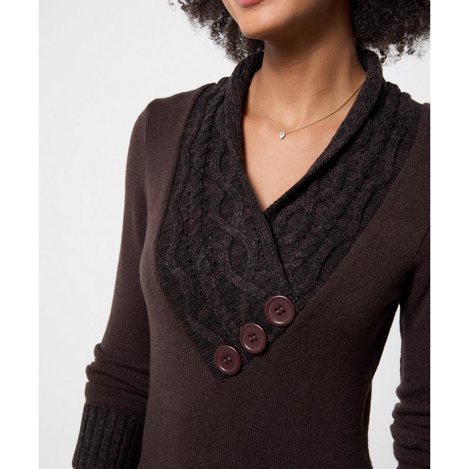 Joe Browns Kuscheliger Pullover mit Wickelkragen  