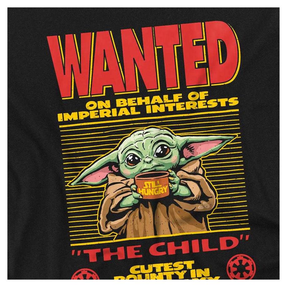Star Wars: The Mandalorian  Cutest Bounty Wanted Maglietta Grogu Manica Lunga 