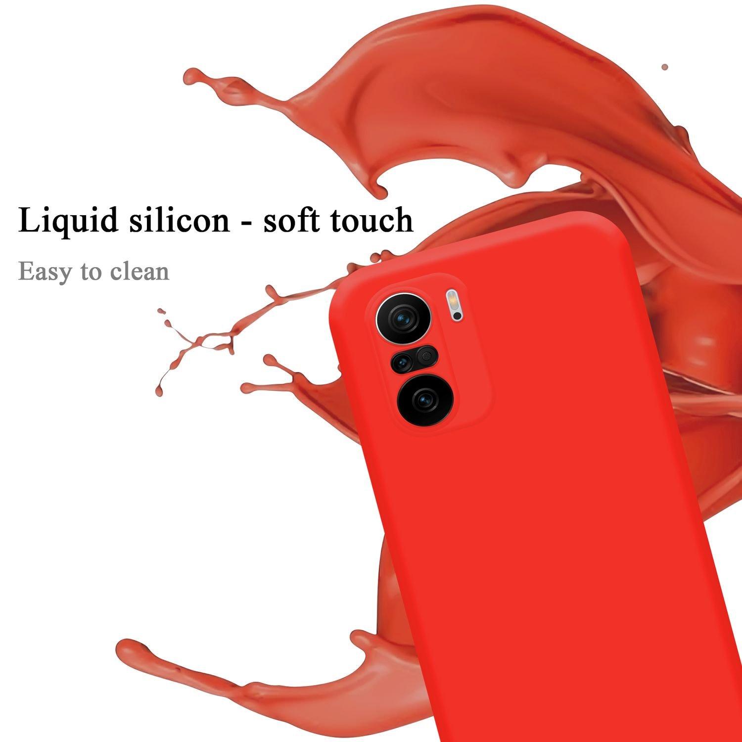 Cadorabo  Hülle für Xiaomi Mi 11i  POCO F3 in LIQUID ROT - Schutzhülle aus flexiblem TPU Silikon 