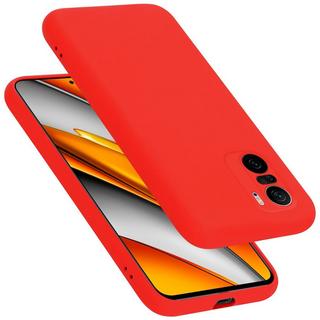 Cadorabo  Hülle für Xiaomi Mi 11i  POCO F3 in LIQUID ROT - Schutzhülle aus flexiblem TPU Silikon 