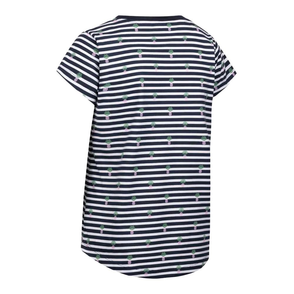 Trespass Calypso Gestreiftes T-Shirt mit Ananas-Print  