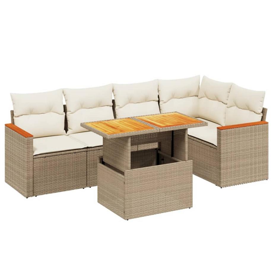 set divano da giardino Polirattan