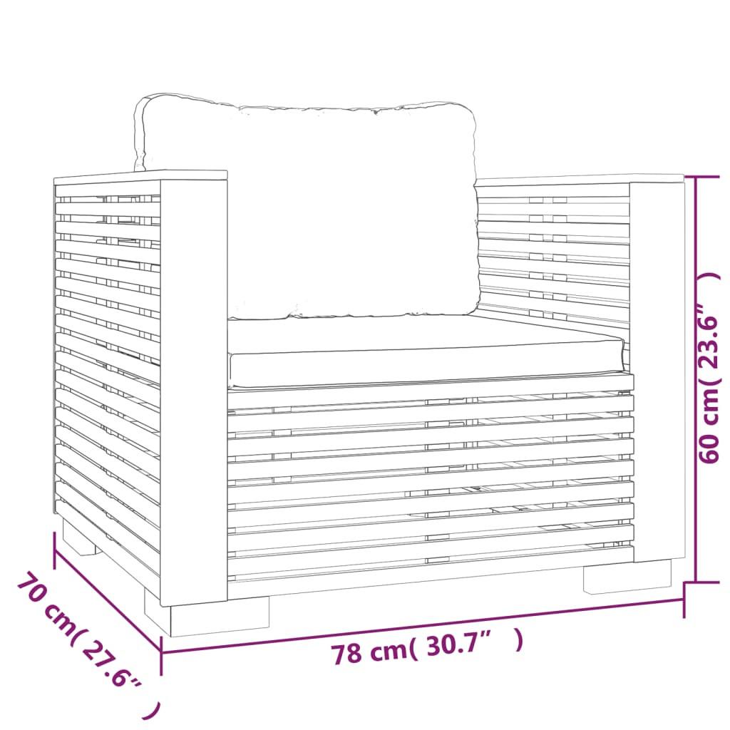 VidaXL Sessel teak  