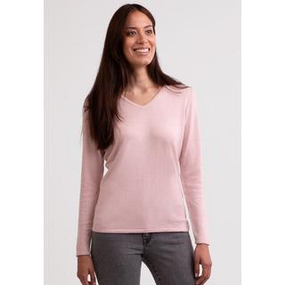 CASH-MERE.CH Soie Cachemire Pull Col V  