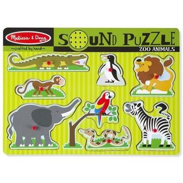 Melissa & Doug Puzzle Sonore - Animaux De Jardin Zoologique