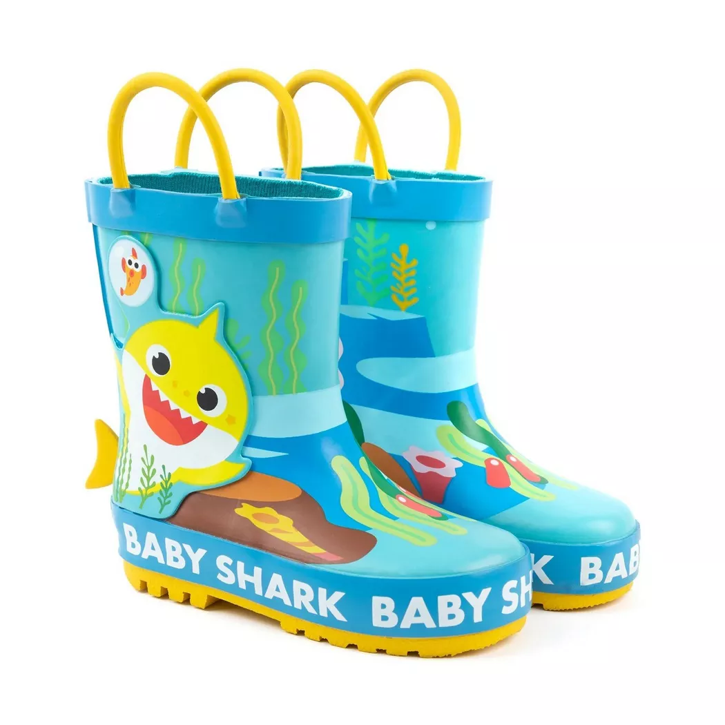 Baby Shark - Shark GartenGummistiefel,  Garten Gummistiefel, 25, Blau