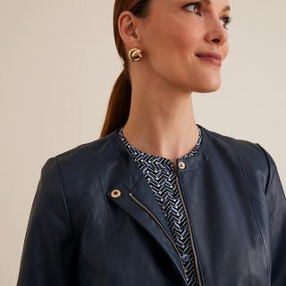 La Redoute Collections  Blouson court en cuir de mouton 