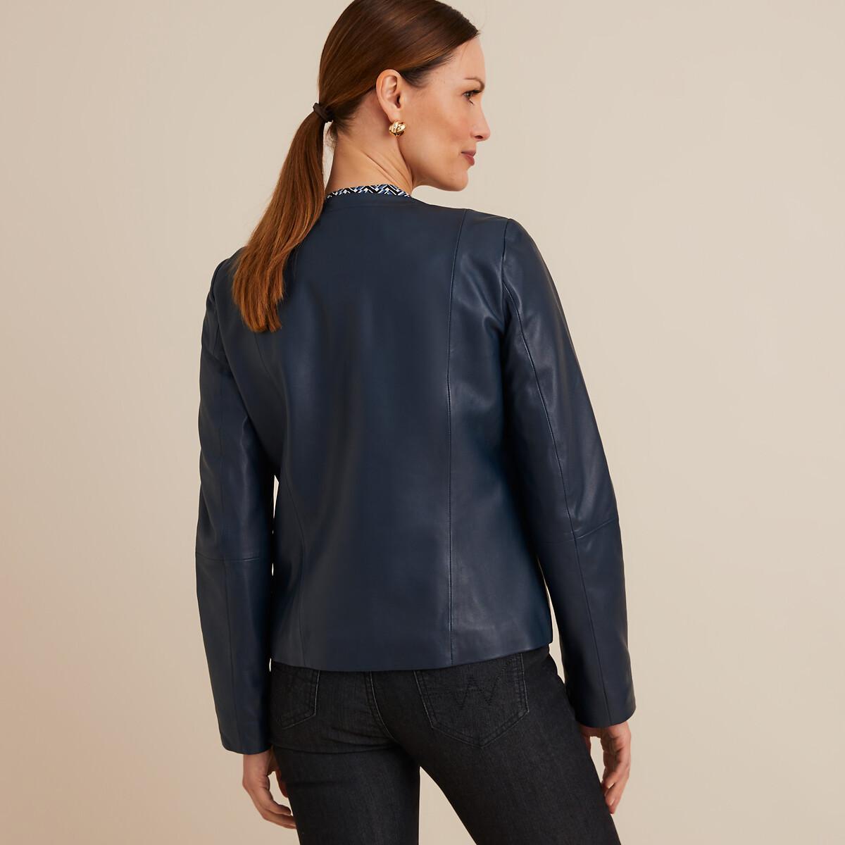 La Redoute Collections  Blouson court en cuir de mouton 