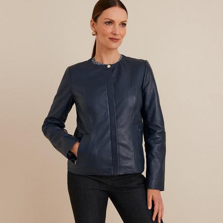 La Redoute Collections  Blouson court en cuir de mouton 