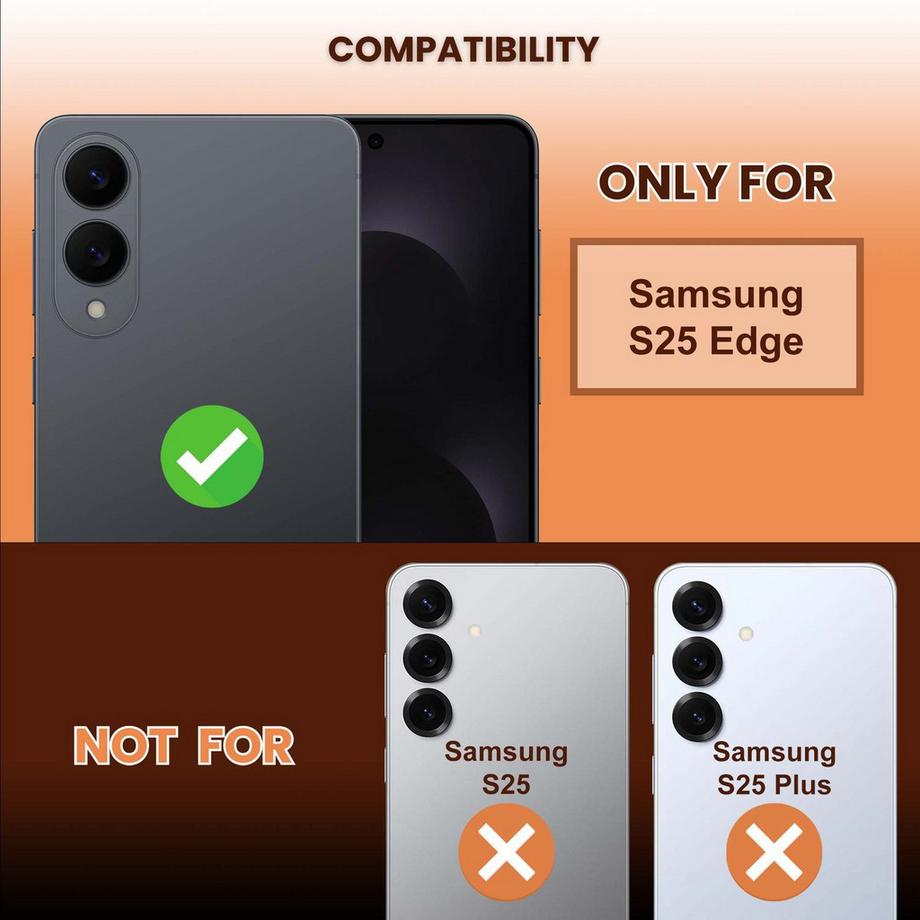 Cadorabo  Samsung Galaxy S25 Edge 5G Schutzfolie Schutzglas 