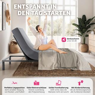 Tectake Sommier électrique Comfort Easy Flex  