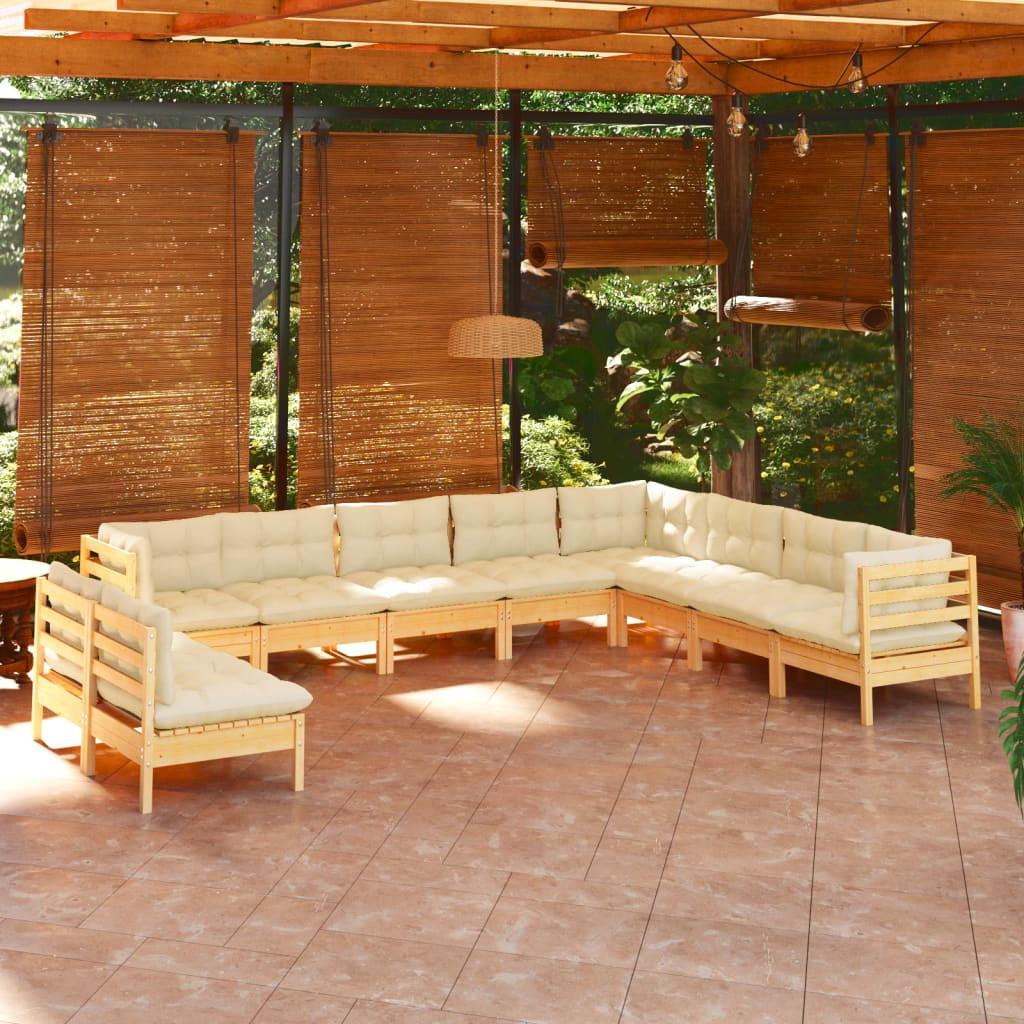 VidaXL Garten-lounge-set kiefernholz  