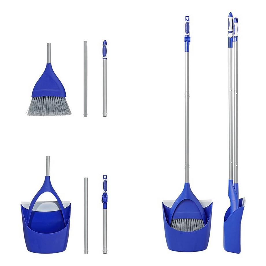Pricenet  Besen und Kehrschaufel mit Stiel 