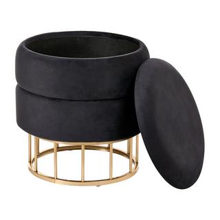Beliani Pouf mit Stauraum Glamourös ELGIN  
