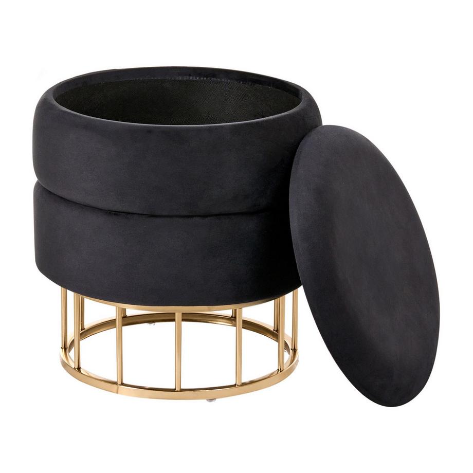 Beliani Pouf de rangement Glamour ELGIN  
