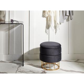 Beliani Pouf mit Stauraum Glamourös ELGIN  