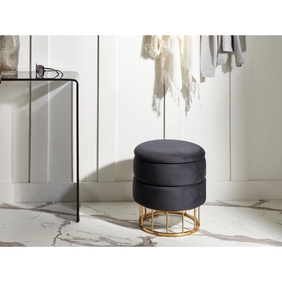 Beliani Pouf de rangement Glamour ELGIN  