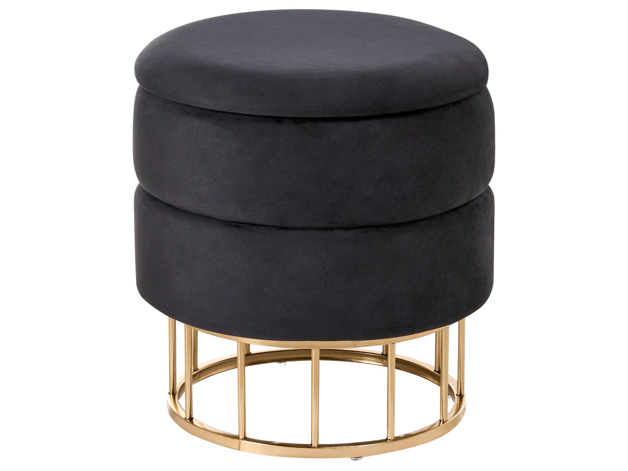 Beliani Pouf mit Stauraum Glamourös ELGIN  