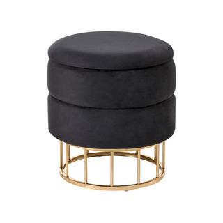 Beliani Pouf mit Stauraum Glamourös ELGIN  