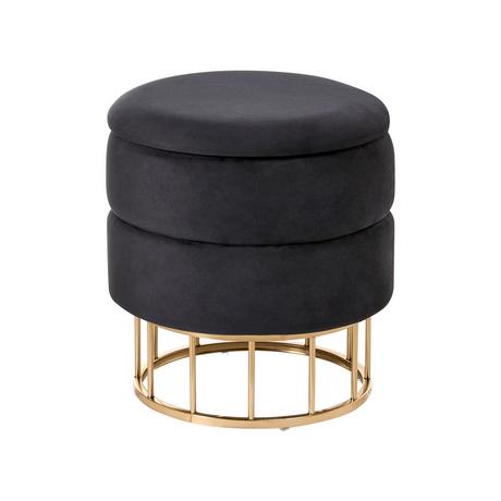 Beliani Pouf mit Stauraum Glamourös ELGIN  