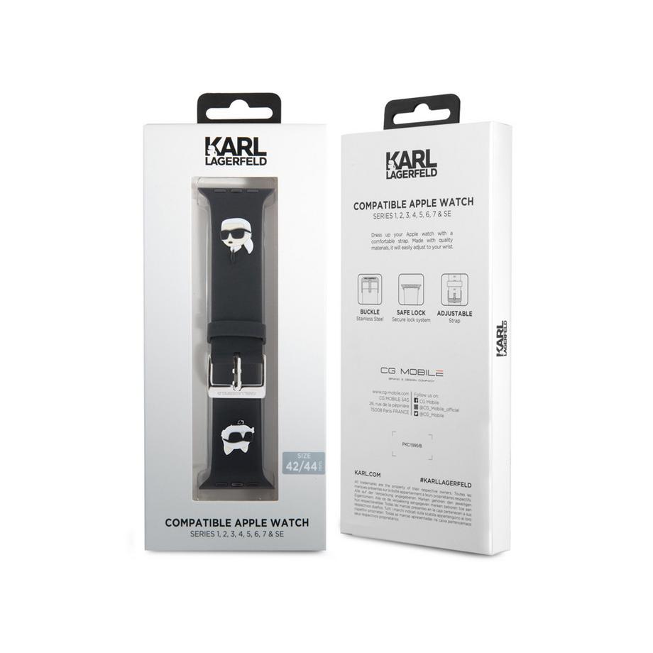 KARL LAGERFELD  Armband Apple Watch 42/44/45mm Rubber 