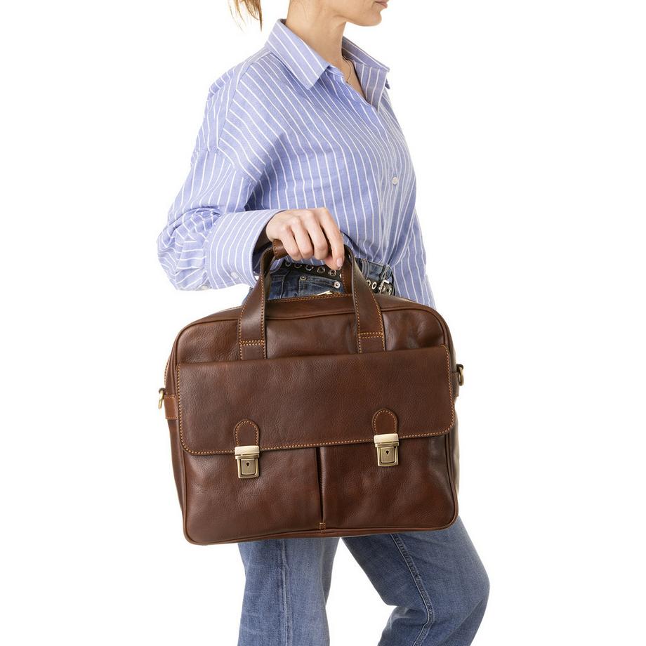 Viola Castellani Handtasche mit verstellbarem Schultergurt  