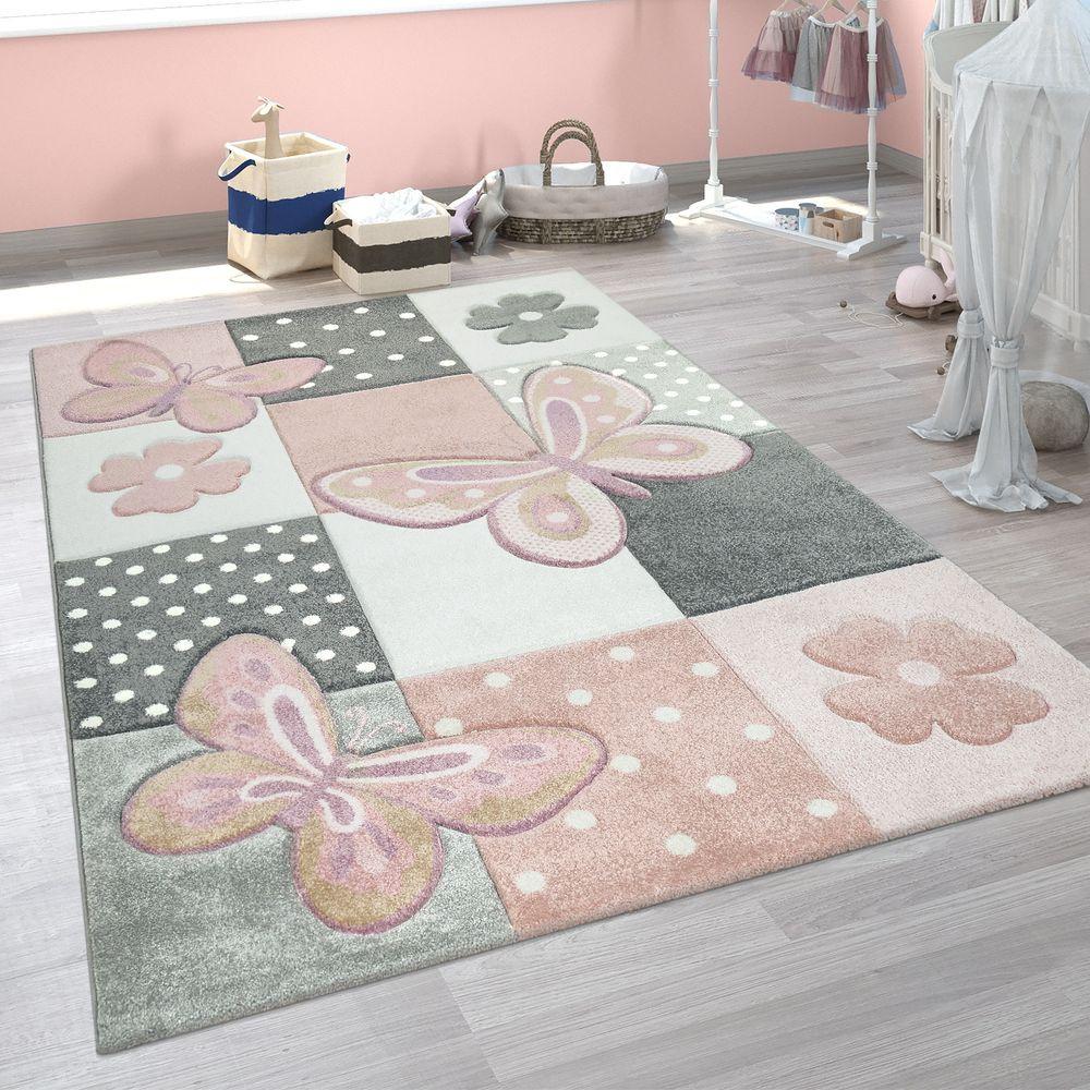 Paco Home Child Carpet Butterflies Karo  