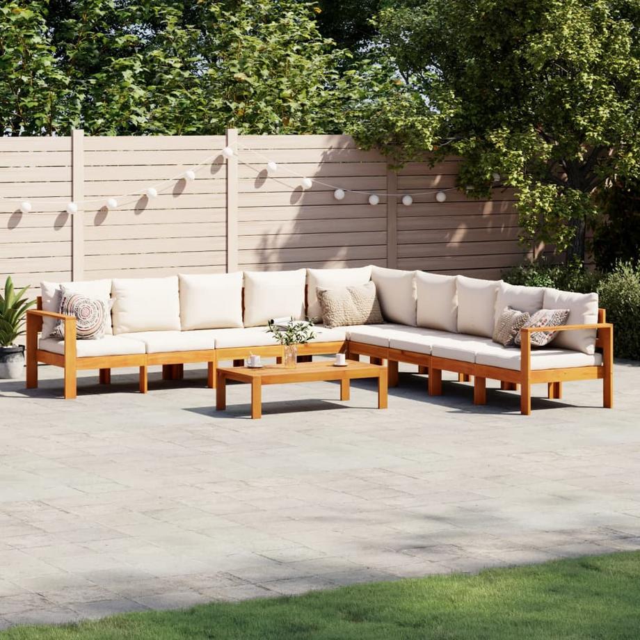 VidaXL Salon de jardin bois  