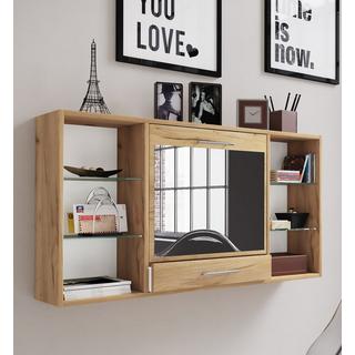 VCM Frisiertisch | Wandtisch mit ausklappbarer Fläche | Maße H. 60 x B. 115 x T. 20 cm | Schminkschrank mit Schublade | Schminktisch - Teala  