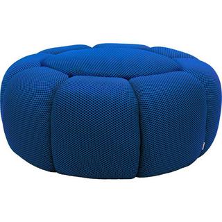 KARE Design Tabouret Peppo Bloom bleu rond 72  
