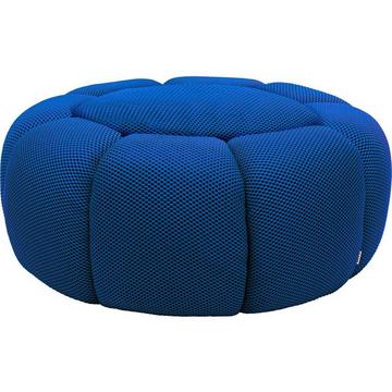 Tabouret Peppo Bloom bleu rond 72