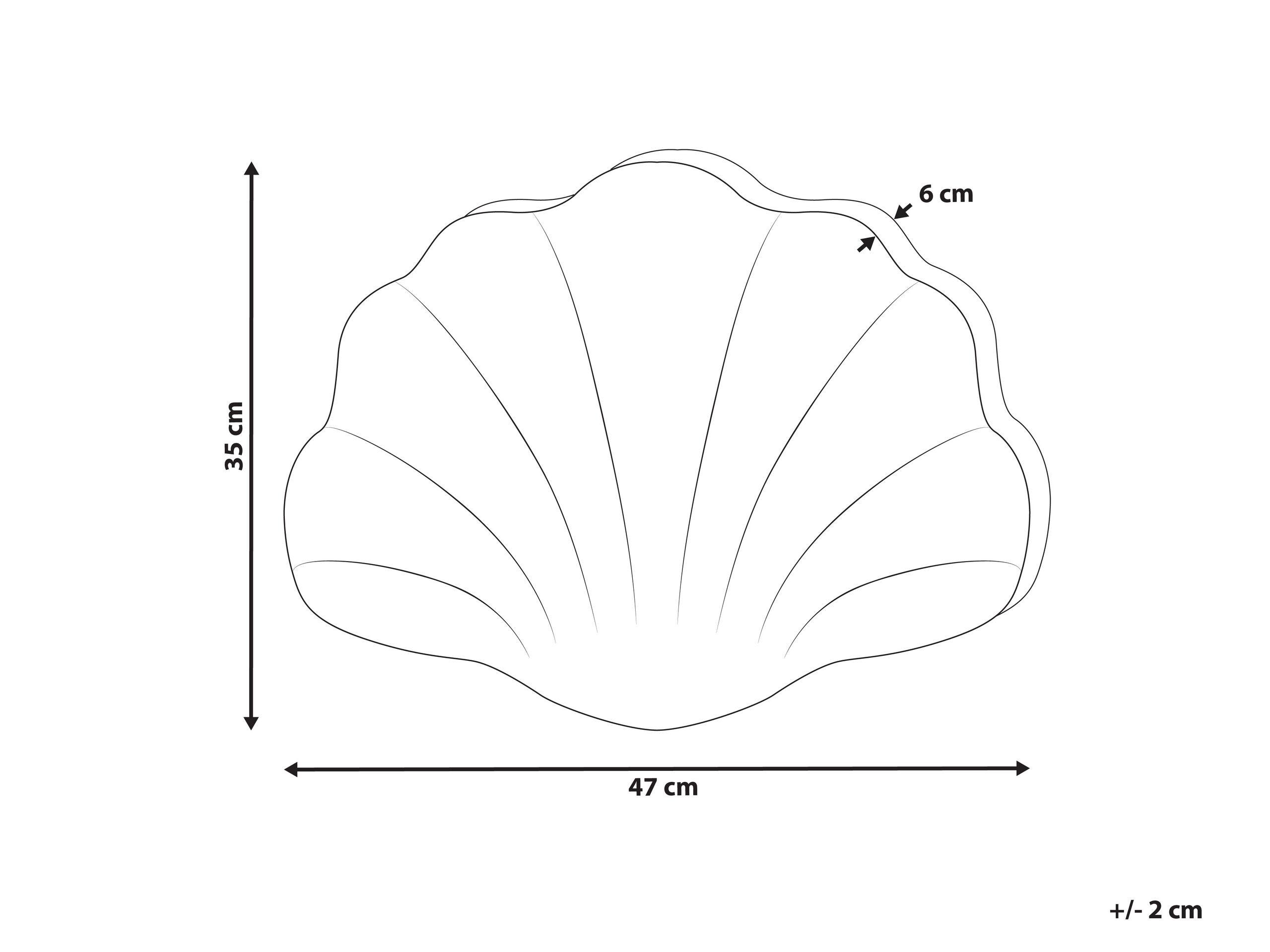 Beliani Cuscino decorativo en Velluto Moderno CONSOLIDA  