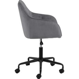 mutoni Chaise de bureau Shields VIC tissu gris foncé noir  