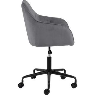 mutoni Chaise de bureau Shields VIC tissu gris foncé noir  