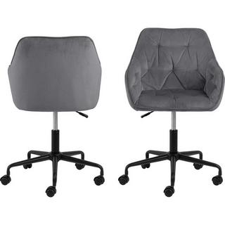 mutoni Chaise de bureau Shields VIC tissu gris foncé noir  