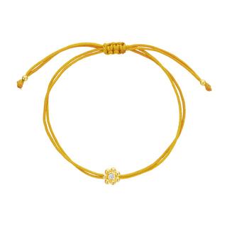 Steinkult  Bracelet avec diamant en monture argent plaqué or "Mon joli diamant" 