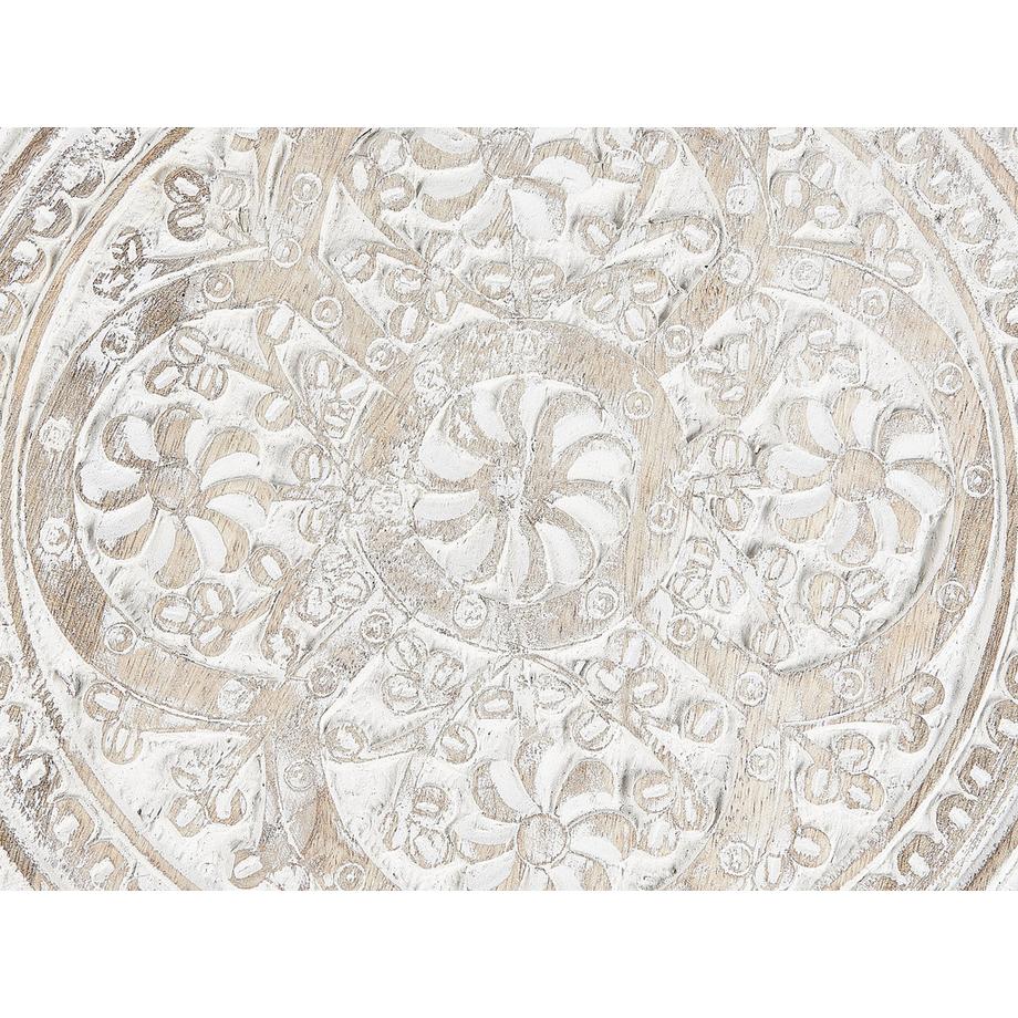 Beliani Table d'appoint en Manguier Rétro JAMBIA  