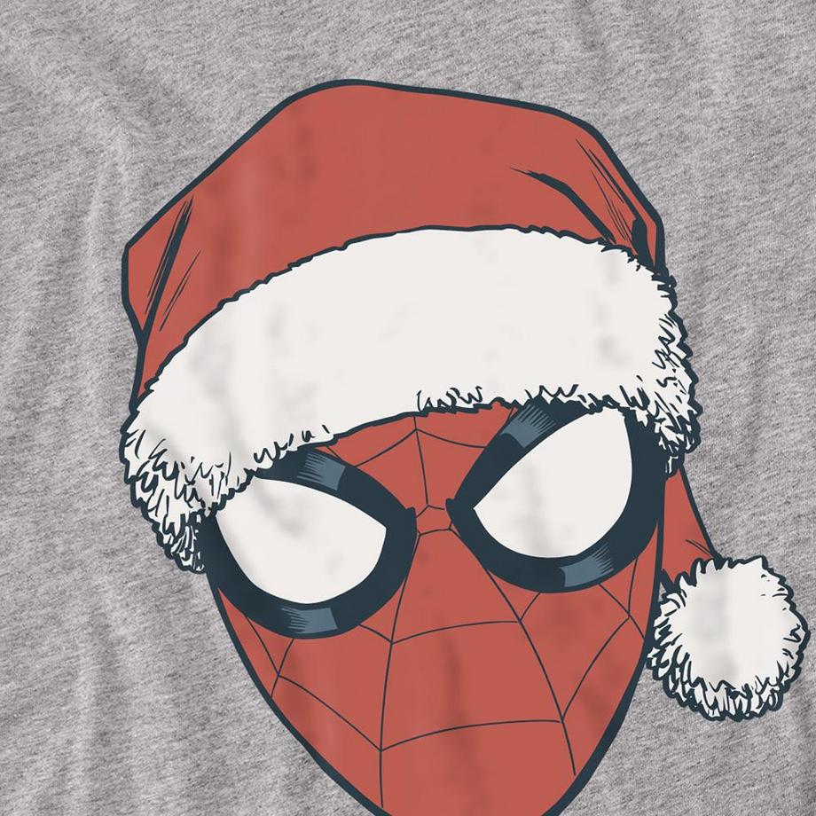 Spider-Man  T-Shirt, Meliert, Weihnachtliches Design, Langärmlig 