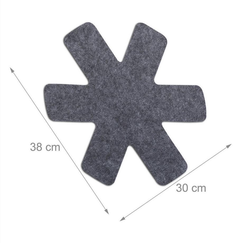 B2X  Copri padella in feltro, set da 6 