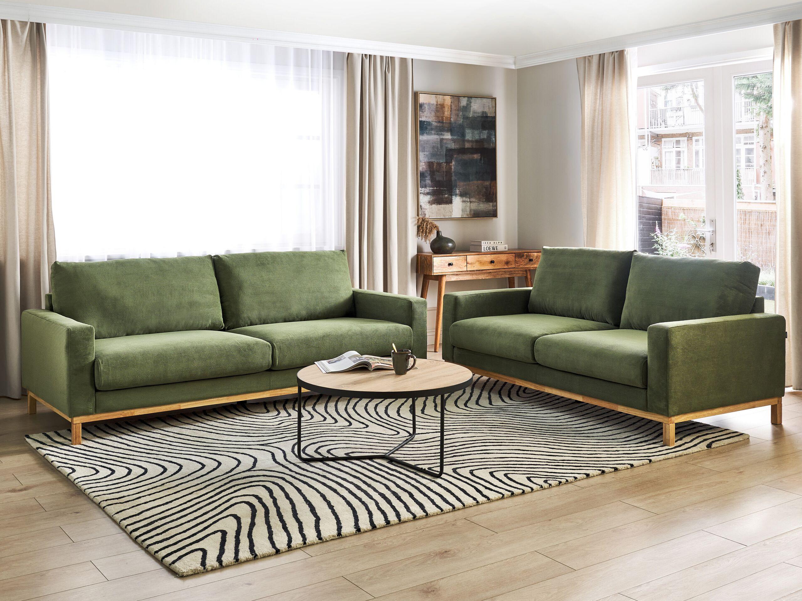 Beliani 2 Sitzer Sofa aus Cord Modern SIGGARD  